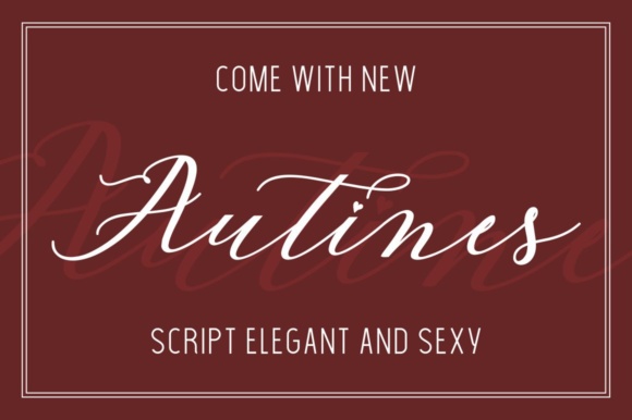 Autines Font: A Modern Script for Elegant Designs