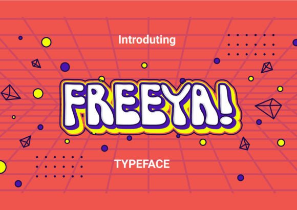 Freeya Font: A Groovy Display Typeface for Creative Projects