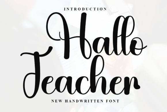 Hallo Teacher Font: Crafting Authentic Handwritten Designs