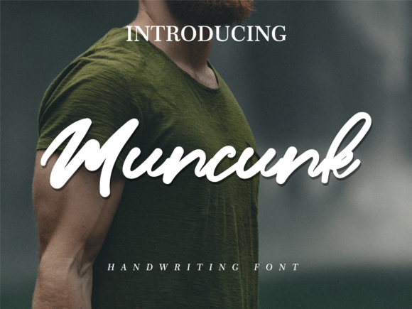 Muncunk Font: Bold Handwritten Style for Modern Creators