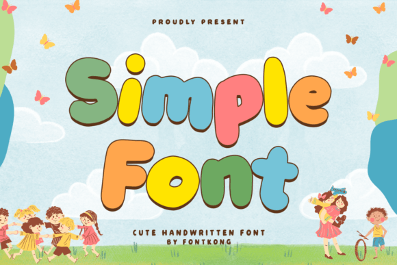 Simple Font Font: A Playful Typeface for Engaging Kids' Designs